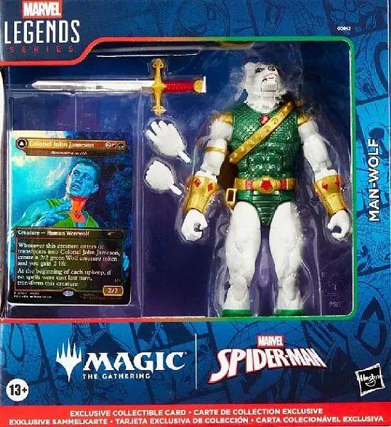 MARVEL LEGENDS MAGIC: THE GATHERING ACTION FIGURE MAN-WOLF (PLUS EXCLUSIVE FOIL CARD) 15 CM